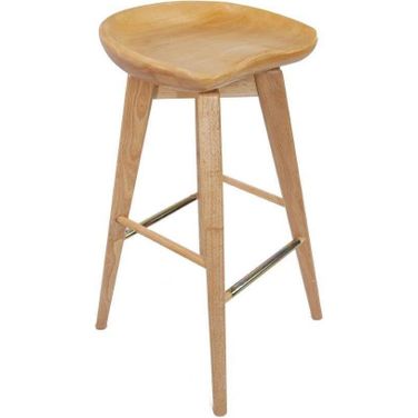 Bali 29 Inch Backless Swivel Bar Stool In Natural