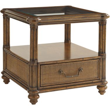 Bali Hai Bimini Square End Table In Sunset