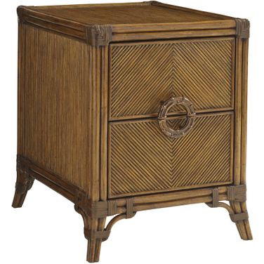 Bali Hai Bungalow Chairside Chest In Sunset