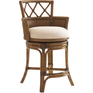 Bali Hai Kamala Bay Swivel Counter Stool In Sunset