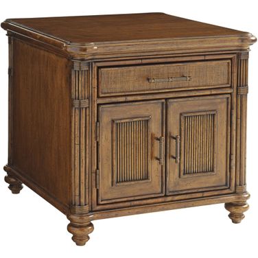 Bali Hai Mariner Storage End Table In Sunset