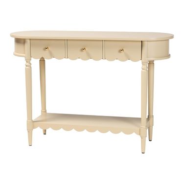 Bali & Pari Liba Console Table In Beige