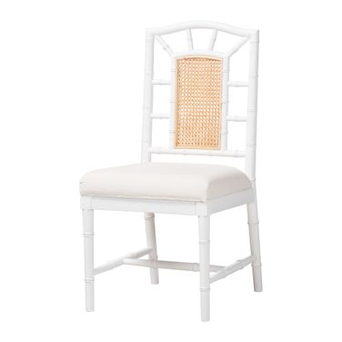 Bali & Pari Victor Dining Chair In White