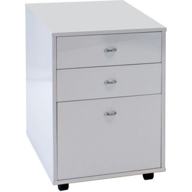 Bali White Gloss File Drawer 3