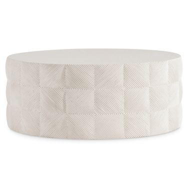 Ballantyne Cocktail Table In White and Cream
