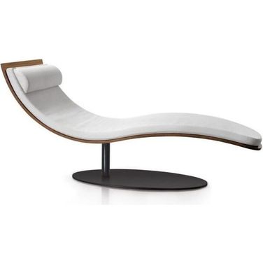 White Leather Lounge Chair