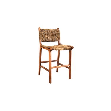 Banana Weave Barstool Set of 2 In Caramel