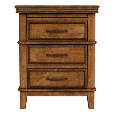 Bandalier 3-Drawer Nightstand In Russet