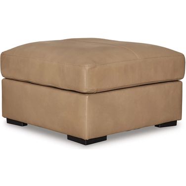 Bandon Oversized Accent Ottoman In Toffee