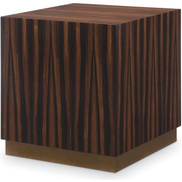 Banks Cube End Table In Bronze