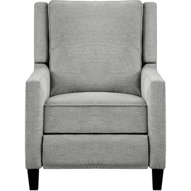 Banks Push Back Reclining Chair In Gray