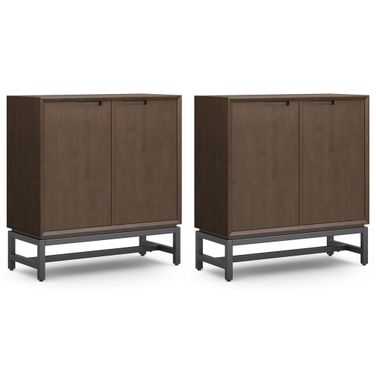 Banting Storage Cabinet Set of 2 In Walnut Brown