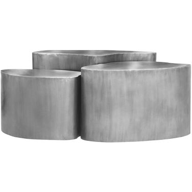 Banyan Iron Coffee Table In Silver