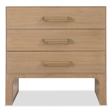 Banyon Bay Three Drawer Nightstand In Light Wood