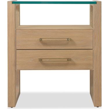Banyon Bay Two Drawer Nightstand In Light Wood
