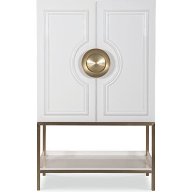 Bar Cabinet In White