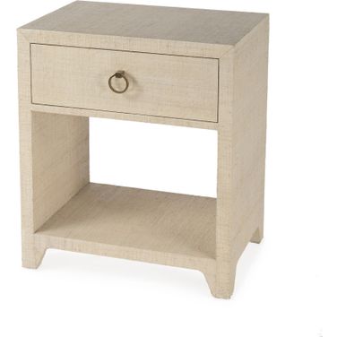Bar Harbor Raffia 1 Drawer Nightstand In Natural