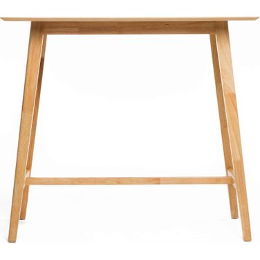 Bar Height Dining Table with Splayed Legs and Elongated Rectangular Top In Natural