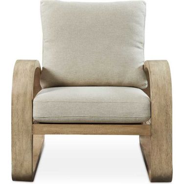 Barbora Wooden Accent Chair In Woodtone