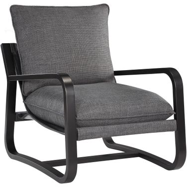 Barcelona Sling Chair In Charcoal