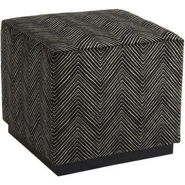 Barclay Butera Upholstery Colby Ottoman In Black