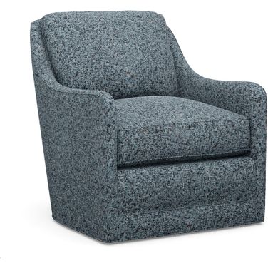 Barclay Butera Upholstery Glenhaven Swivel Chair In Blue/Aqua