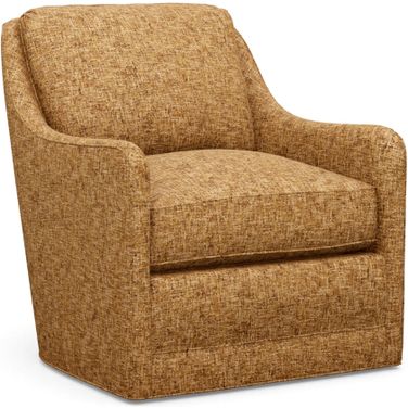 Barclay Butera Upholstery Glenhaven Swivel Chair In Rust/Orange