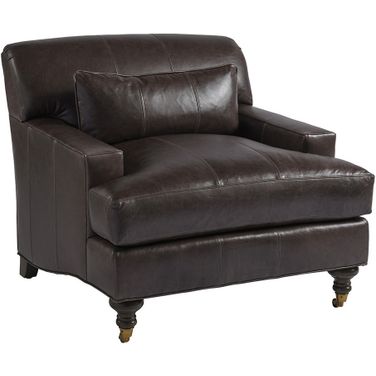 Barclay Butera Upholstery Oxford Leather Chair