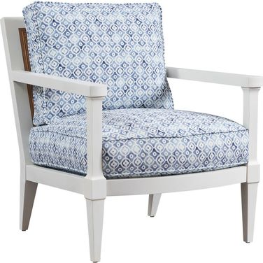 Barclay Butera Upholstery Splashes Chair In Sky Blue