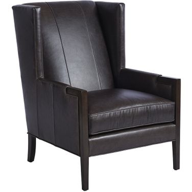 Barclay Butera Upholstery Stratton Leather Wing Chair