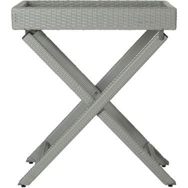 Bardia Gray Folding Tray Table