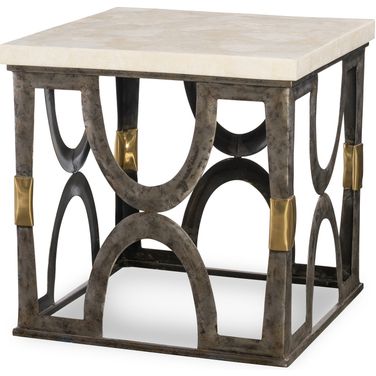 Bardot End Table In White