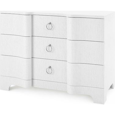 Bardot Large 3-Drawer In Chiffon White