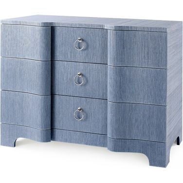 Bardot Large 3-Drawer In Navy Blue