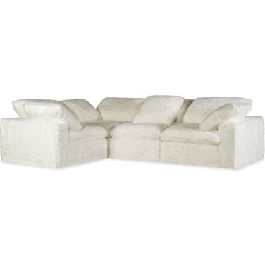Barefoot 4-Seat Sectional In White