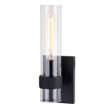 Bari 13 InchH Wall Light In Matte Black