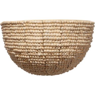 Barnacle Natural Beaded Demi Lune Wall Sconce