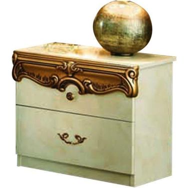 Barocco Nightstand (Ivory and Gold)