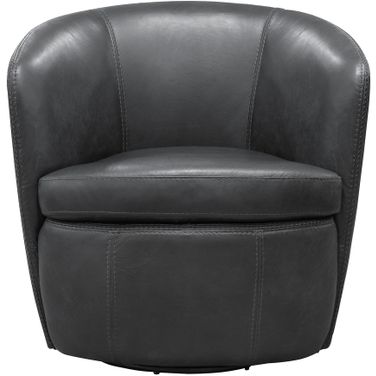 Barolo Swivel Club Chair In Grey