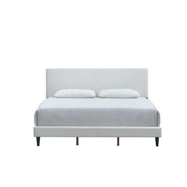 Baron Queen Platform Bed In White