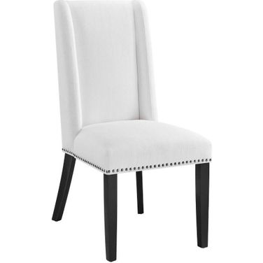 Baron White Fabric Dining Chair