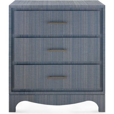 Barrett 3-Drawer Side Table In Denim Mist