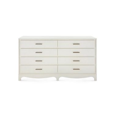 Barrett Extra Large 8-Drawer Dresser In Sand White