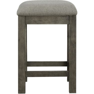 Bartlett Field Upholstered Console Stool In Gray