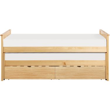 Bartly Twin/Twin Bed with Storage Boxes In Natural
