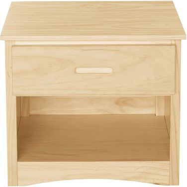 Bartly Pine 2 Drawer Nightstand