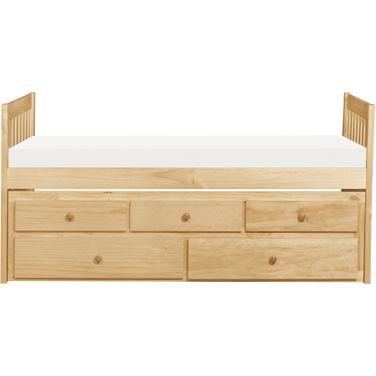 Bartly Twin Trundle Bed w/ Storage Drawers