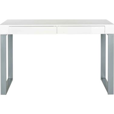 Barton White and Gray Desk
