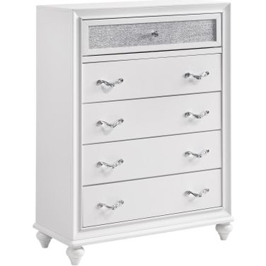 Barzini 5-drawer Chest White