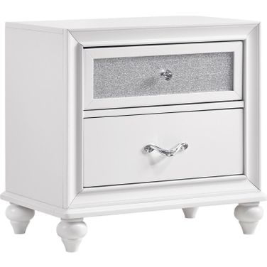 Barzini 2-drawer Nightstand White